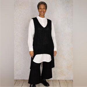 Alembika Urban Sleeveless Sweater Tunic Asymmetric Hem Size XS NWT